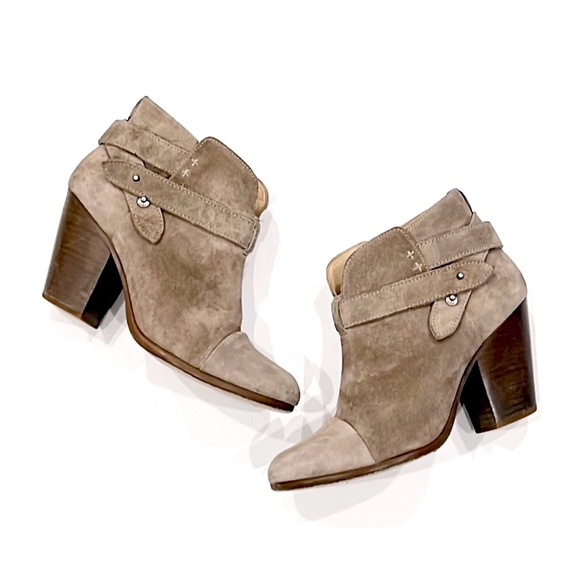 Rag & Bone Harrow Suede Leather Ankle Bootie - Picture 1 of 11